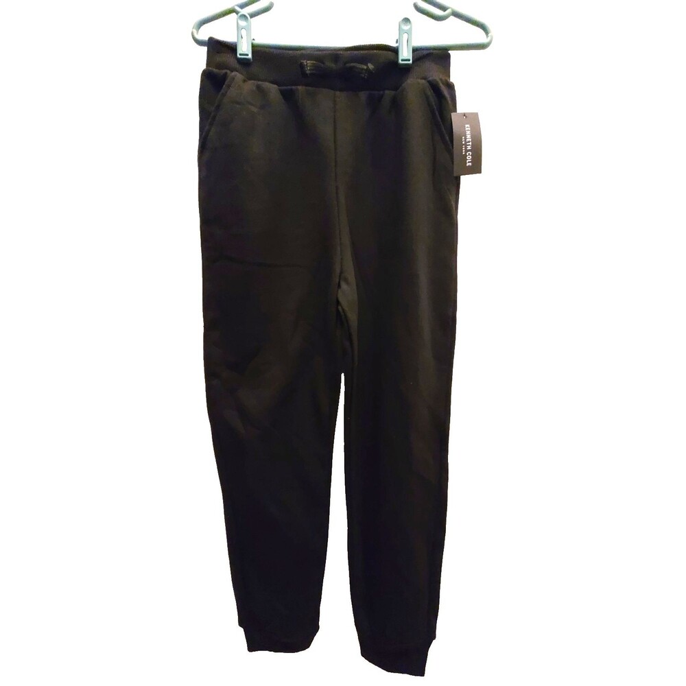 Kenneth Cole Black Jogger Sweatpants Pockets Teen Regular 14